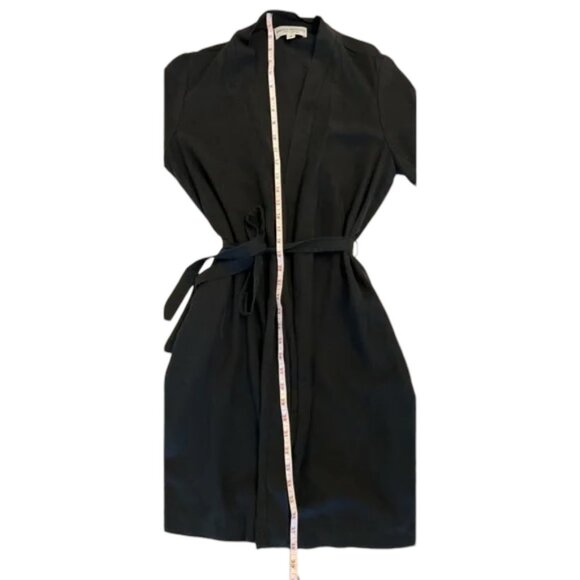 Brenda Beddome  black coat cardigan robe size S - Picture 4 of 4